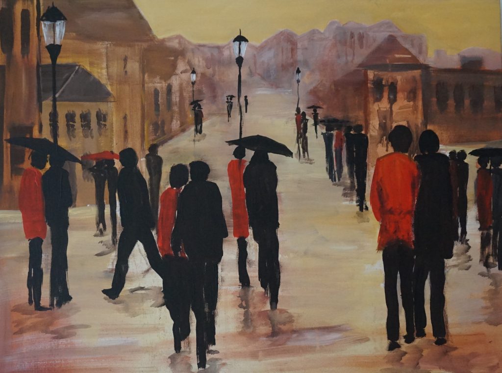 Stadtmenschen 3
60 x 80 cm, Acryl