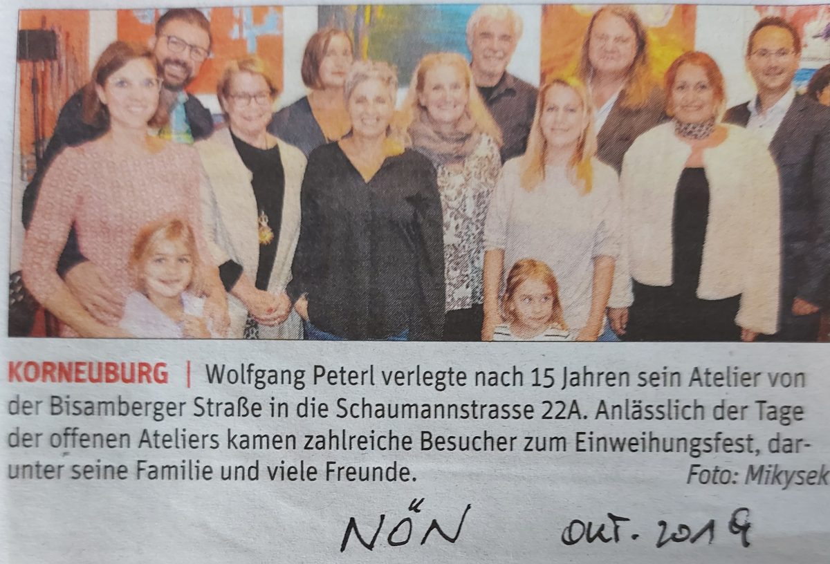 ATELIERERÖFFNUNG am 19. Oktober 2019